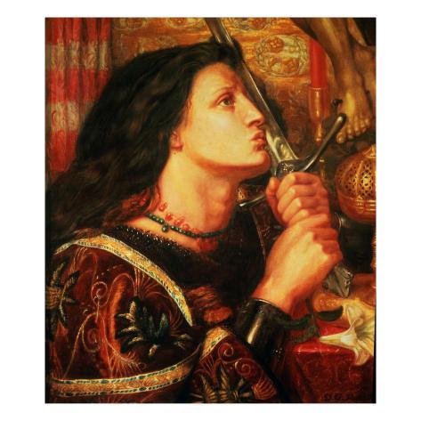 Joan of Arc Kissing the Sword of Deliverance 1863 Giclee Print