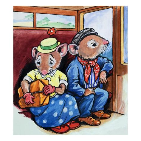 The Town Mouse and the Country Mouse Giclee Print