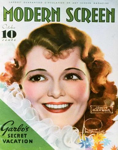 Janet Gaynor ModernScreenMagazineCover1940's Masterprint Janet Gaynor ModernScreenMagazineCover1940's Masterprint