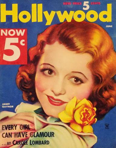 Janet Gaynor HollywoodMagazineCover1940's Masterprint Janet Gaynor HollywoodMagazineCover1940's Masterprint