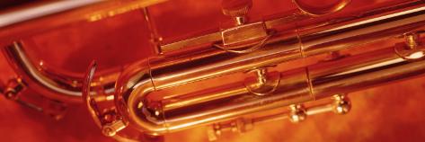 Colored Lights, Close-up of a Trumpet Wall Decal