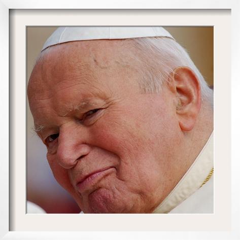 Pope John Paul II, on His Popemobile, During the Weekly General Audience in St - pope-john-paul-ii-on-his-popemobile-during-the-weekly-general-audience-in-st-peter-s-square-at