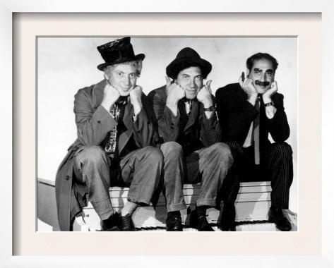 Marx Brothers Harpo Marx Chico Marx Groucho Marx Framed Art Print