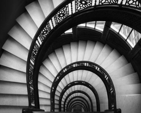 Rookery Stairwell Art Print