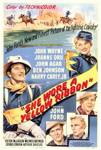 She Wore a Yellow Ribbon Poster