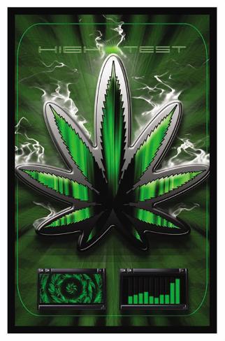 High Test Blacklight Poster