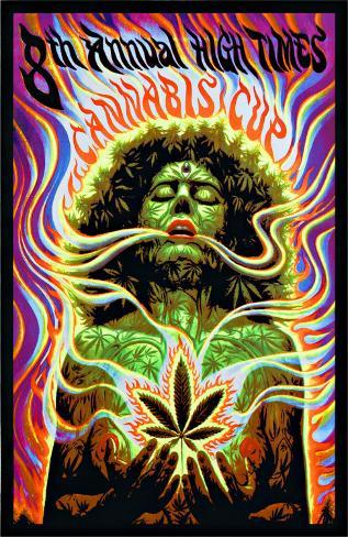 High Times Cannabis Cup Blacklight Poster