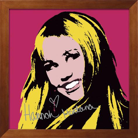 Hannah Montana Secret Pop Star hot pink Framed Art Print