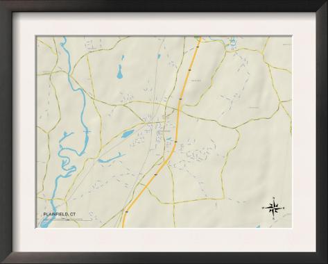 City map Plainfield Connecticut