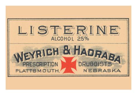 Listerine Alcohol 25% Premium Poster