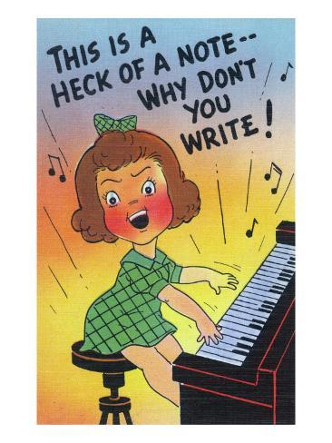 Cartoon Play Piano