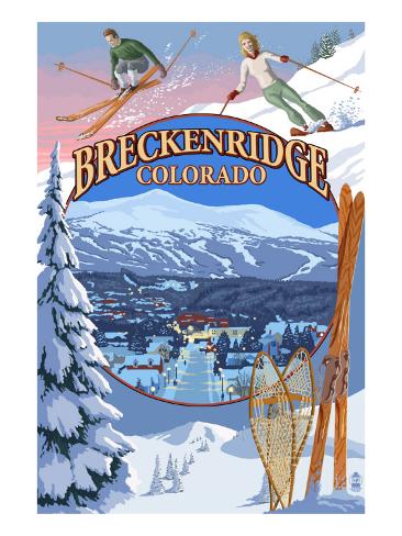 Breckenridge, Colorado Montage Premium Poster