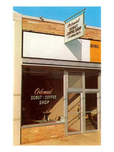 Coffee Shop Store on Colonial Donut And Coffee Shop  Store Front Posters At Allposters Com