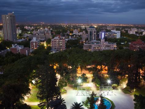 High Angle View of a City, Mendoza, Argentina Photographic Print