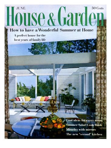 House & Garden Cover - June 1959 Premium Giclee Print