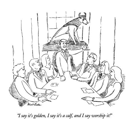 golden calf cartoon