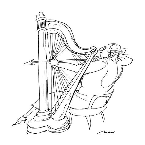 A Cartoon Harp