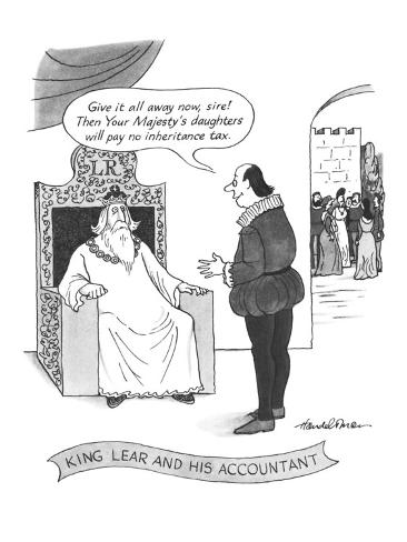 Cartoon King Lear