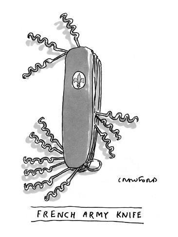 Knife has only corkscrews. - New Yorker Cartoon Premium Giclee Print