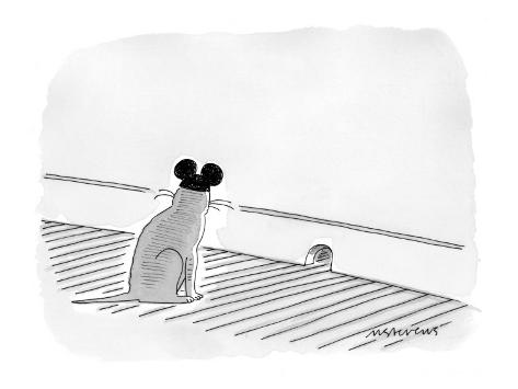 mick-stevens-cat-wearing-mickey-mouse-ears-waits-in-front-of-mouse-hole-new-yorker-cartoon.jpg