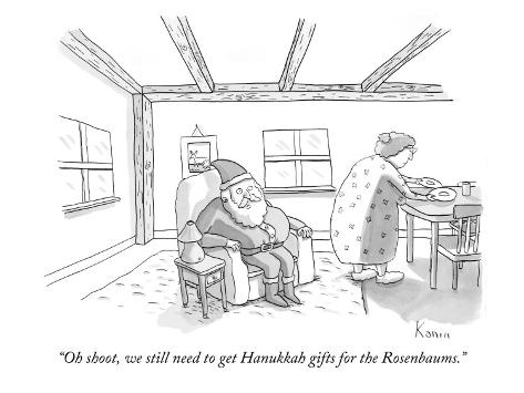 cartoon hanukkah