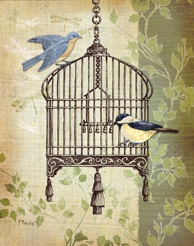 Botanical Birdcage II Art Print