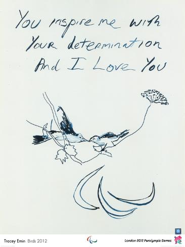 2012 Paralympic Tracy Emin Birds 2012 Poster Don't see what you like