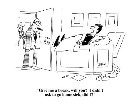 Home Sick Cartoon