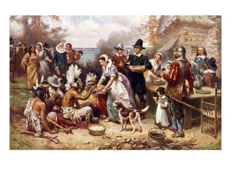 The First Thanksgiving 1621 Giclee Print