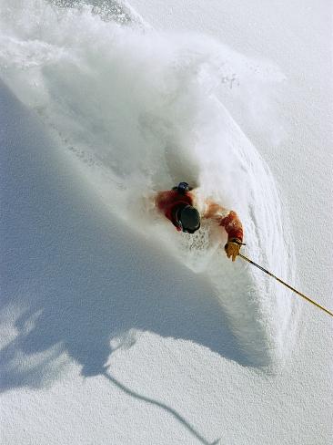 Dave Richards Skiing in Deep