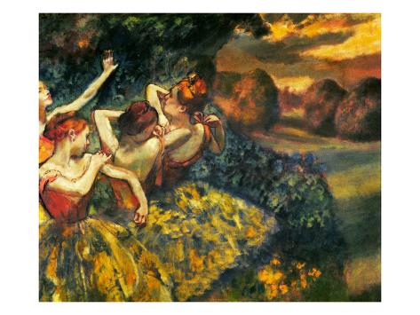 Degas Four Dancers