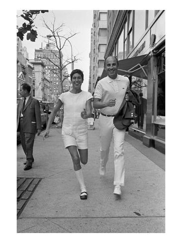WWD - September 1968 - Coqueline and Andre Courreges Premium Photographic Print