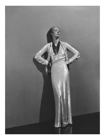 Vogue - December 1936 - Sequin Chanel Dress