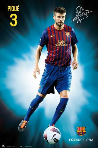 Fc Barcelona Gerard Pique 2011 2012 Poster Don't see what you like