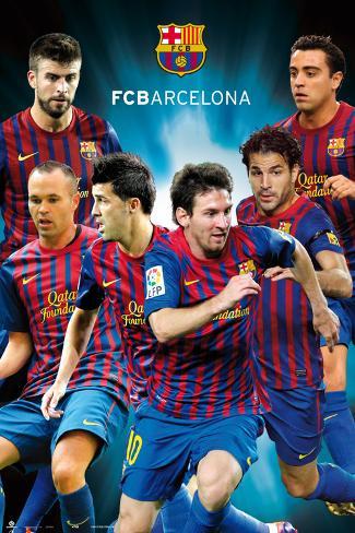 Fc Barcelona Grupo 2011 2012 Poster Don't see what you like
