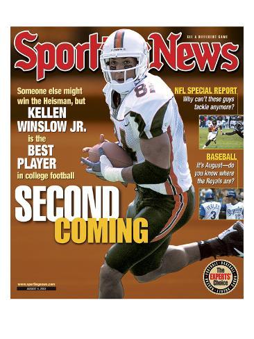 Miami Hurricanes TE Kellen Winslow Jr August 3 2003 Photographic Print