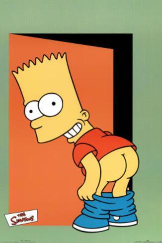 the-simpsons-pants-bart-mooning-tv-poste