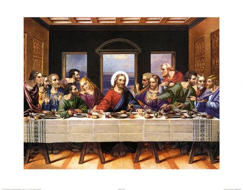 Leonardo Da Vinci (Last Supper) Art Poster Print Poster