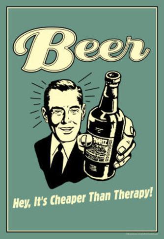 ... sp beer cheaper than therapy funny retro poster posters i8837388 htm