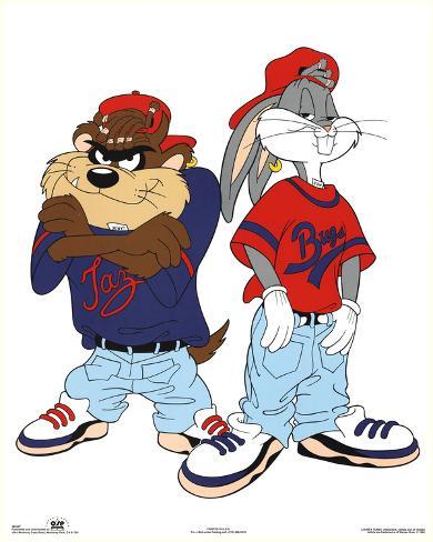 Kriss Kross on Looney Tunes Bugs Bunny And Tazmanian Devil Kris Kross Print At