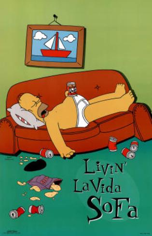 Homer On Sofa