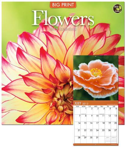 2013 Calendar Print on Flowers Big Print   2013 Calendar Calendars At Allposters Com