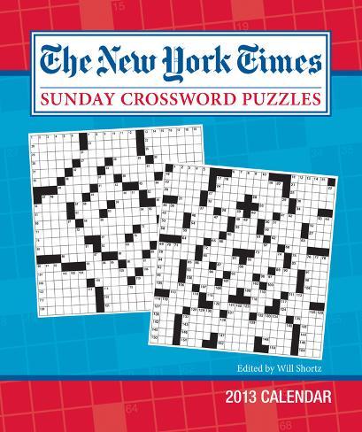 Sunday Crossword Puzzles on The New York Times Sunday Crossword Puzzles   2013 Weekly Planner