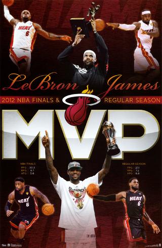 Miami Heat Lebron James on Lebron James Miami Heat 2012 Nba Finals Mvp Poster At Allposters Com
