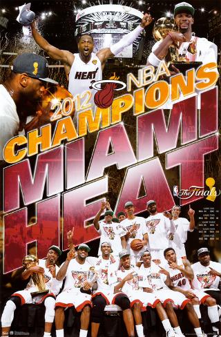 Miami Jeat on Miami Heat 2012 Nba Champions Celebration Print At Allposters Com