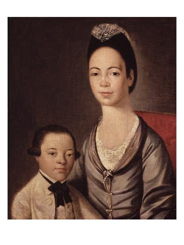 Mrs. Aaron Lopez and Her Son, Joshua, 1772/73 Giclee Print