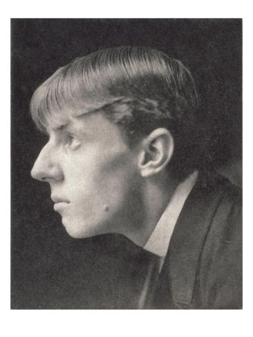 Portrait of Aubrey Beardsley (1872-98) by Frederick Evans (1853-1943 - portrait-of-aubrey-beardsley-1872-98-by-frederick-evans-1853-1943-sepia-photo