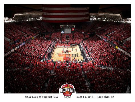 University of Louisville - Freedom Hall Finale- Louisville Basketball Photographic Print at ...