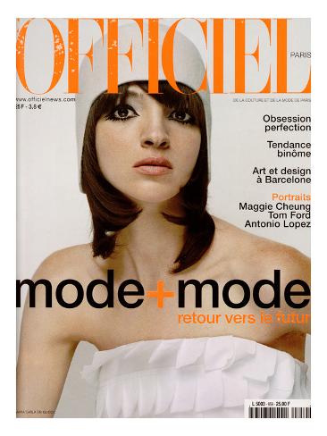 L&#39;Officiel, October 2001 - <b>Maria Caria</b> Art Print - nicolas-hidiroglou-l-officiel-october-2001-maria-caria