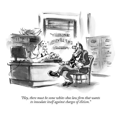 Hey, there must be some white-shoe law firm that wants to inoculate
